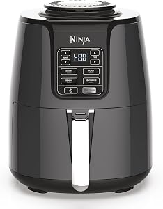 Ninja Air Fryer | 4 QT Capacity | 4-in-1 Roast, Crisp, Roast, Reheats, & Dehydrates | Dish