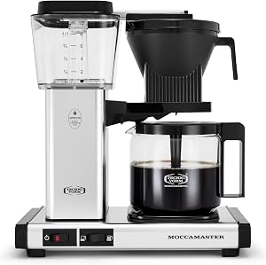 Technivorm Moccamaster 53941 KBGV Select 10-Cup Coffee Maker, Polished Silver, 40 ounce, 1