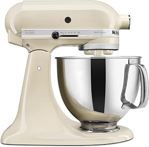 KitchenAid Artisan Series 5 Quart Tilt Head Stand Mixer with Pouring Shield KSM150PS, Almo