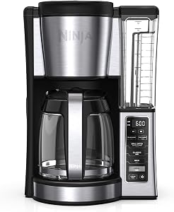 Ninja 12-Cup Programmable Coffee Brewer, 2 Brew Styles, Adjustable Warm Plate, 60oz Water 