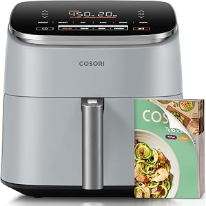 Cosori 9-in-1 TurboBlaze Air Fryer 6 Qt, Premium Ceramic Coating, 90°–450°F, Precise Heati