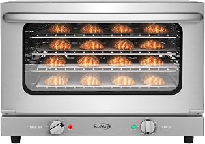 KoolMore 23 in. Commercial Countertop Convection Oven for Half-Size Pans with 4 Racks 1600