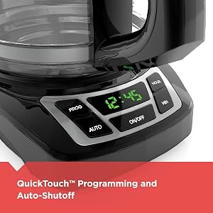 BLACK+DECKER 12-Cup Digital Coffee Maker, Programmable, Washable Basket Filter, Sneak-A-Cu
